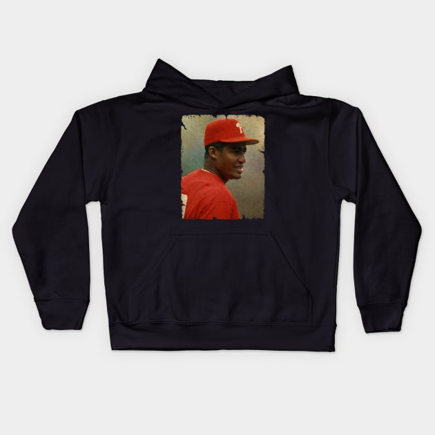 Mariano Duncan in Philadelphia Phillies, 1993 NLCS Kids Hoodie by PESTA PORA